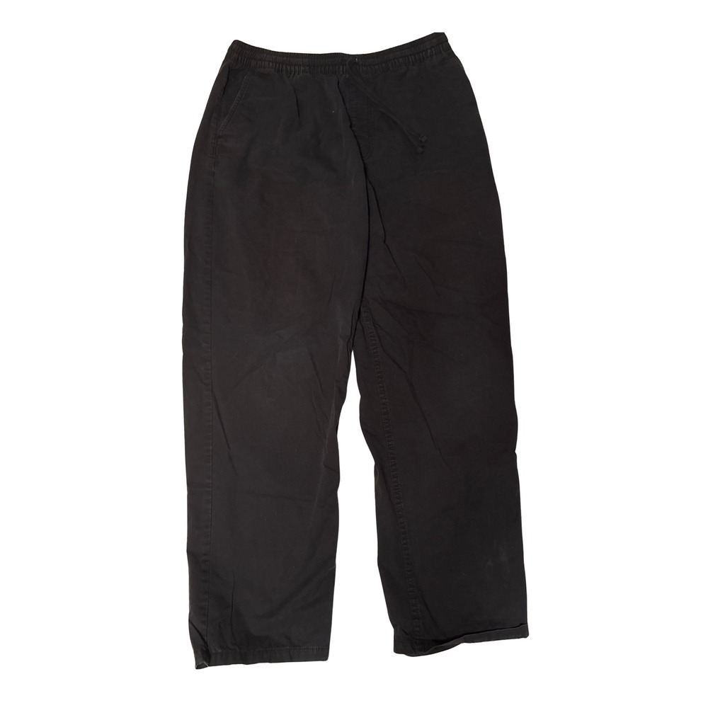 Vans Range Relaxed Elastic Waist Pants Mens Large Black Skate Straight Leg Chino